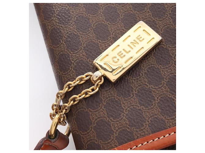 Céline Borsa Celine Macadam Charm Marrone - vista 14