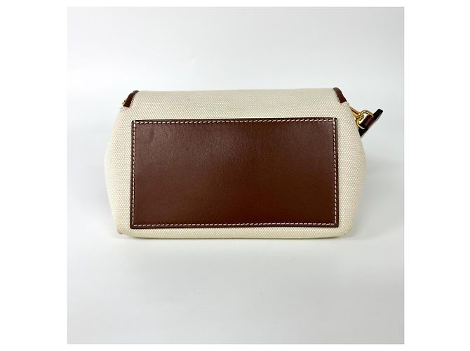 Burberry Horseferry Bum Printed Canvas mini Beige - vista 3