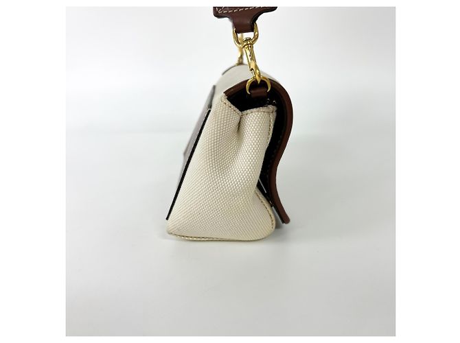 Burberry Horseferry Bum Printed Canvas mini Beige - vista 4