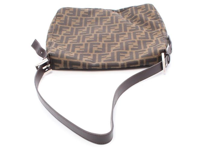 Borsa a Spalla Fendi Zucca Marrone - vista 6