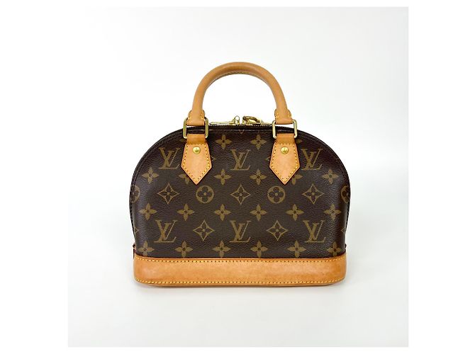 Borsa Louis Vuitton Alma Monogram Canvas BB Marrone - vista 3