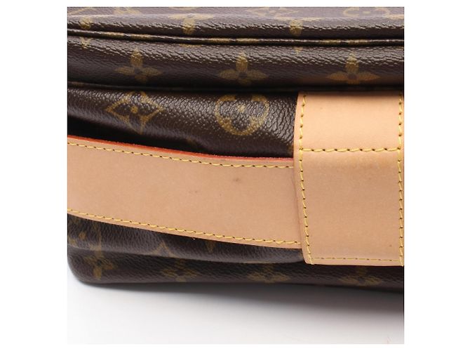 Borsa a tracolla Louis Vuitton Naviglio Monogram Marrone - vista 8