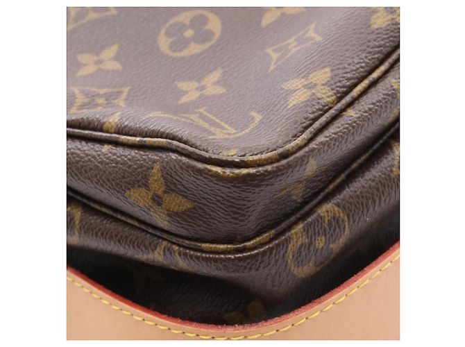 Borsa a tracolla Louis Vuitton Naviglio Monogram Marrone - vista 9