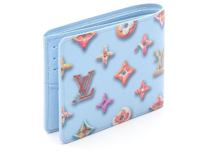 Cartera Louis Vuitton Portefeuille Slender Bi-fold Wallet Azul Multicolor - vista 2