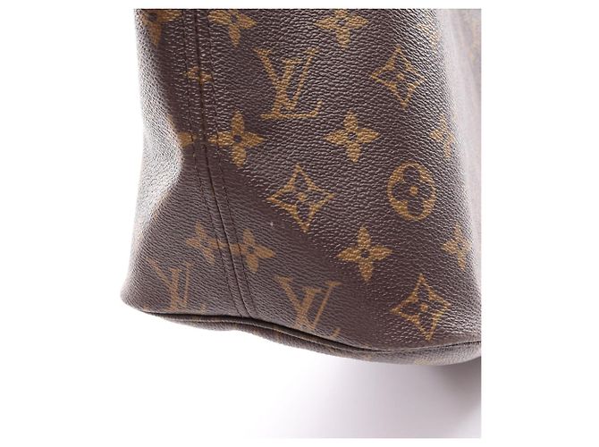 Borsa Tote Louis Vuitton Neverfull MM Monogram Marrone - vista 10