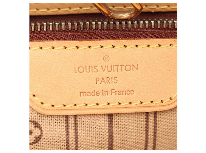 Borsa Tote Louis Vuitton Neverfull MM Monogram Marrone - vista 4