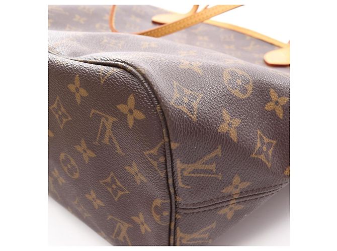 Borsa Tote Louis Vuitton Neverfull MM Monogram Marrone - vista 7