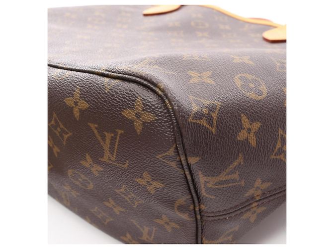Borsa Tote Louis Vuitton Neverfull MM Monogram Marrone - vista 8