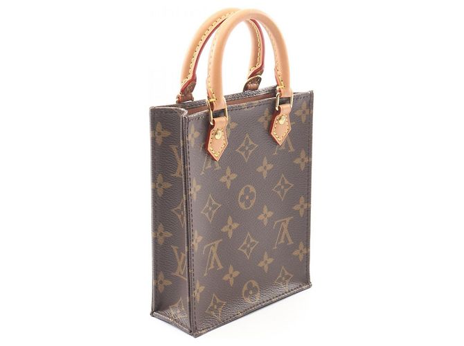 Borsa Louis Vuitton Petite Sac Plat Marrone - vista 2