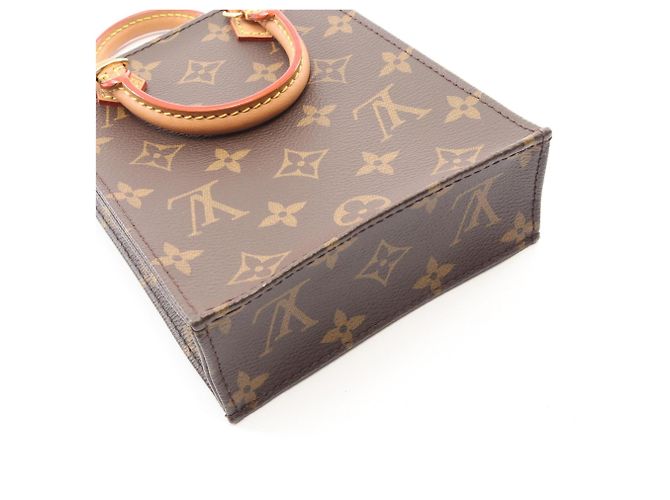 Borsa Louis Vuitton Petite Sac Plat Marrone - vista 8