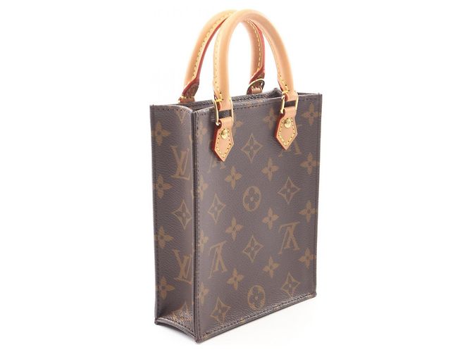 Borsa Louis Vuitton Petite Sac Plat Marrone - vista 2
