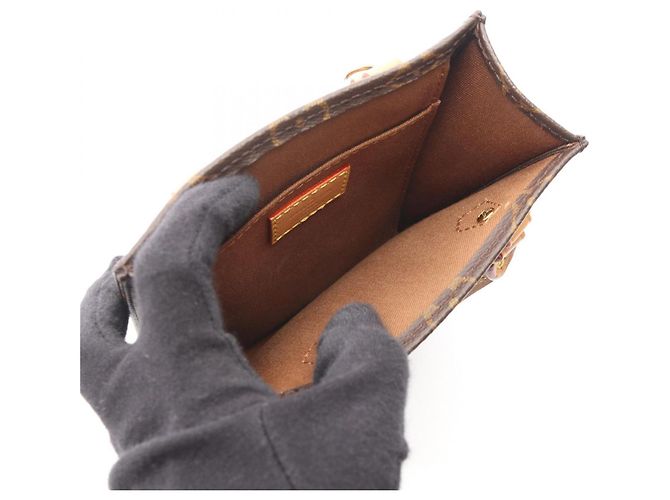 Borsa Louis Vuitton Petite Sac Plat Marrone - vista 3