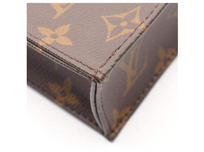 Borsa Louis Vuitton Petite Sac Plat Marrone - vista 7