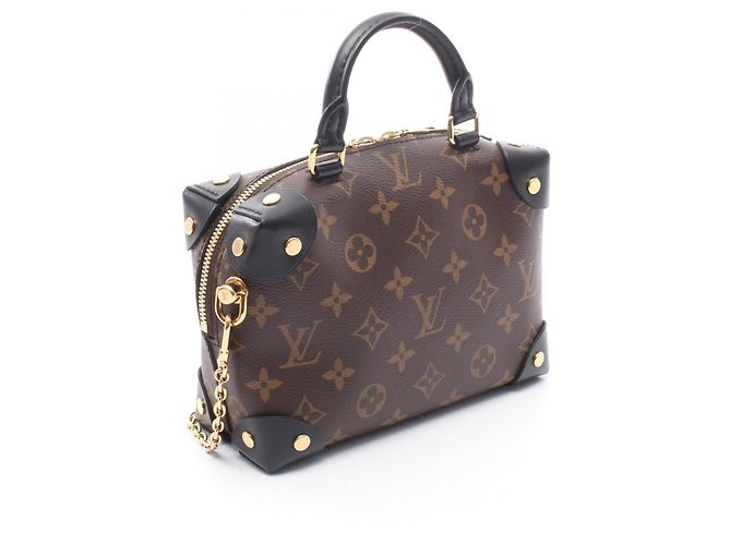 Borsa Louis Vuitton Petite Malle Souple Monogram Marrone Nero - vista 2