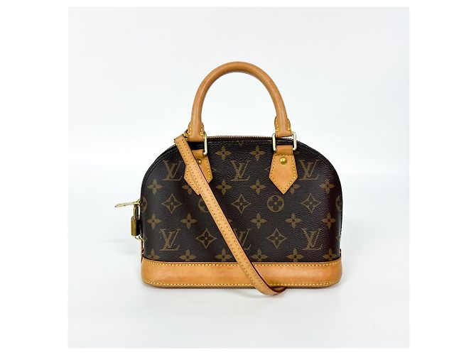 Borsa Louis Vuitton Alma Monogram Canvas BB Marrone - vista 2