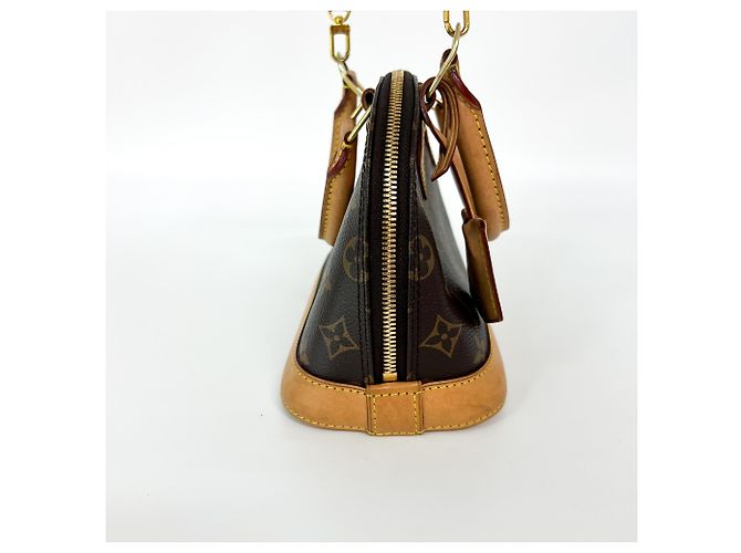 Borsa Louis Vuitton Alma Monogram Canvas BB Marrone - vista 3