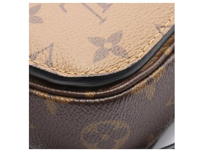 Louis Vuitton Pochette Metis MM Monogram Reverse Handbag Brown Black - view 10