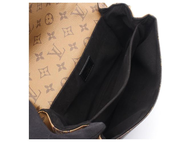 Louis Vuitton Pochette Metis MM Monogram Reverse Handbag Brown Black - view 3