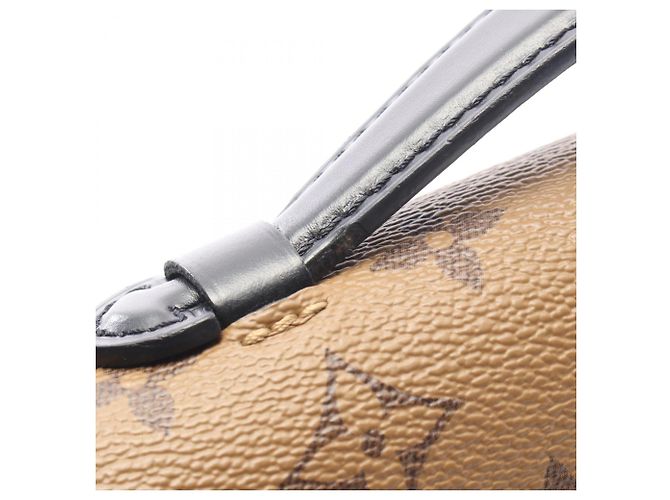Louis Vuitton Pochette Metis MM Monogram Reverse Handbag Brown Black - view 7