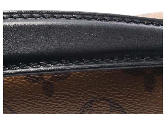 Louis Vuitton Pochette Metis MM Monogram Reverse Handbag Brown Black - view 9