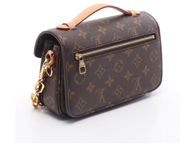 Borsa Louis Vuitton Pochette Metis EW Monogram Marrone - vista 2