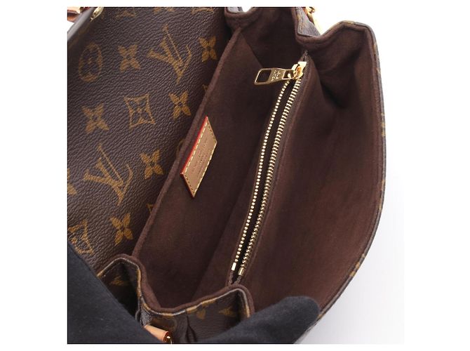 Borsa Louis Vuitton Pochette Metis EW Monogram Marrone - vista 3
