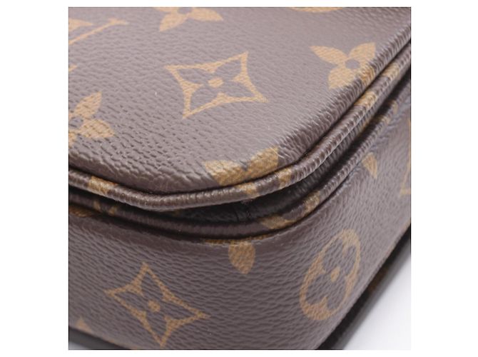 Borsa Louis Vuitton Pochette Metis EW Monogram Marrone - vista 6