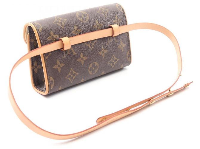 Pochette Florentine Monogram Louis Vuitton Marsupio Marrone - vista 2