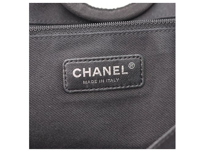 Borsa Tote Chanel Deauville GM 2-Way Marrone Nero - vista 4