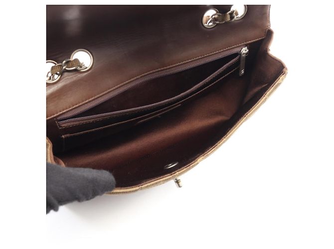 Borsa a tracolla Chanel New Travel Line Marrone - vista 3