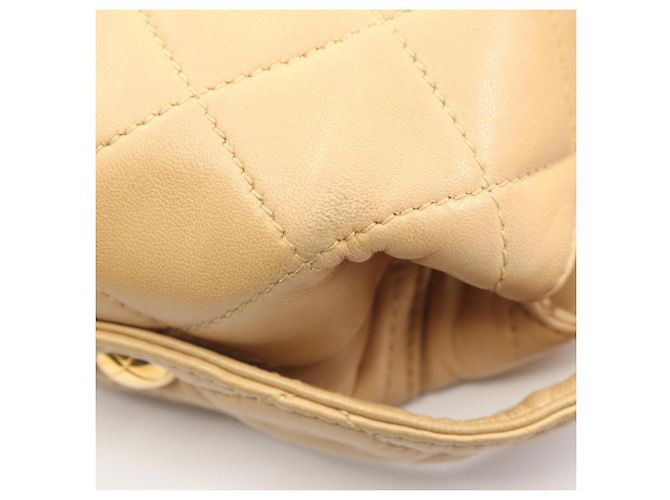 Chanel Matelassé Schultertasche Beige - Ansicht 12