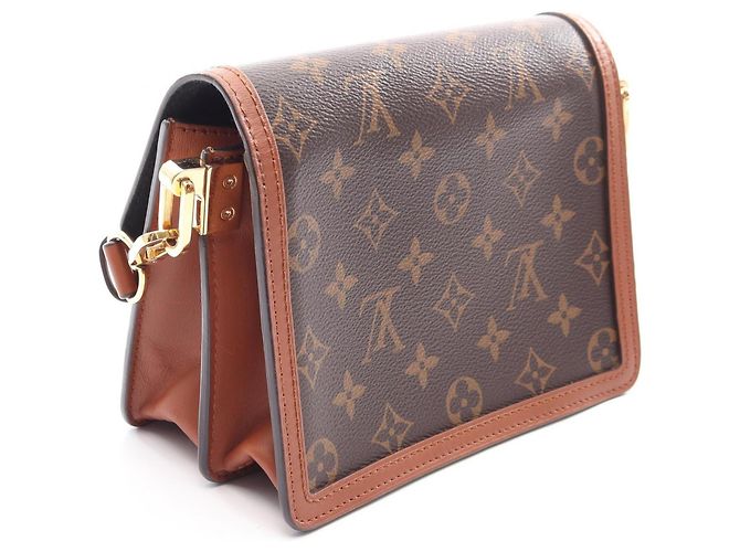 Louis Vuitton Dauphine Mini Shoulder Bag Brown Beige - view 2