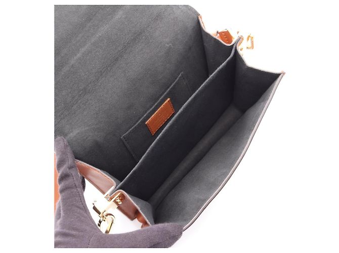 Louis Vuitton Dauphine Mini Shoulder Bag Brown Beige - view 3