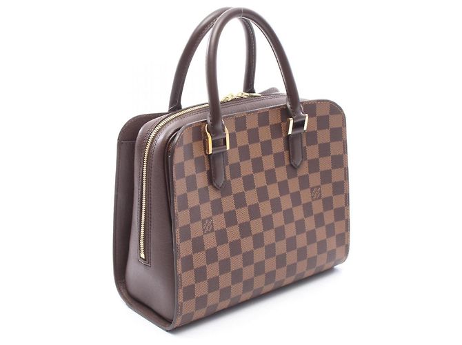Borsa Louis Vuitton Triana Marrone Damier ebene - vista 2