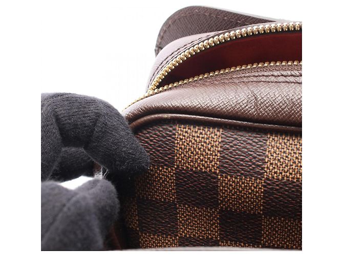 Borsa Louis Vuitton Triana Marrone Damier ebene - vista 7