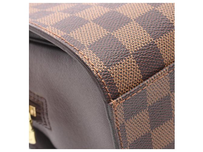Borsa Louis Vuitton Triana Marrone Damier ebene - vista 9