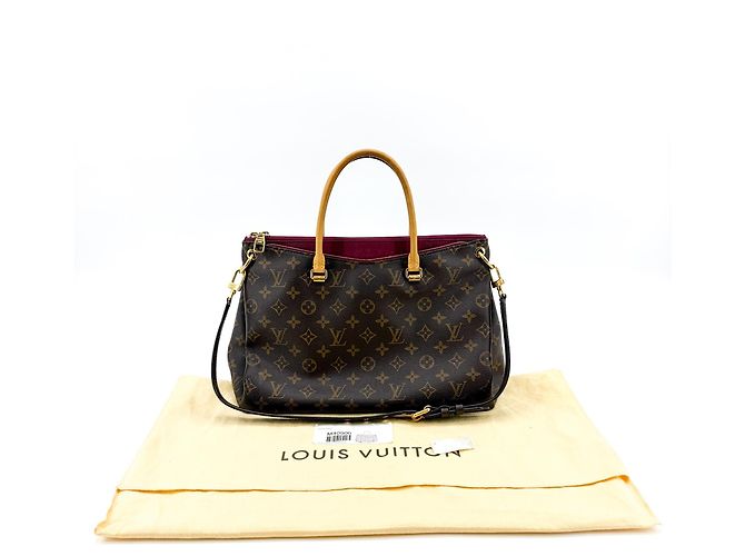 Tote Pallas Louis Vuitton em canvas Monogram com couro BB Marrom - vista 2