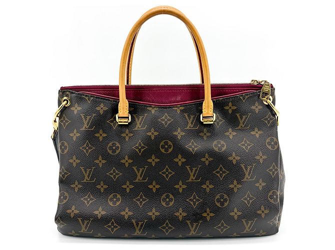 Tote Pallas Louis Vuitton em canvas Monogram com couro BB Marrom - vista 3