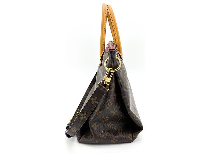 Tote Pallas Louis Vuitton em canvas Monogram com couro BB Marrom - vista 4
