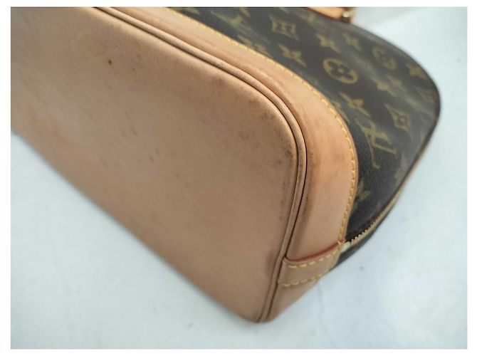 Borsa Louis Vuitton Alma Monogram Canvas PM Marrone - vista 5