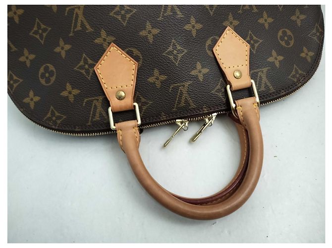 Borsa Louis Vuitton Alma Monogram Canvas PM Marrone - vista 6