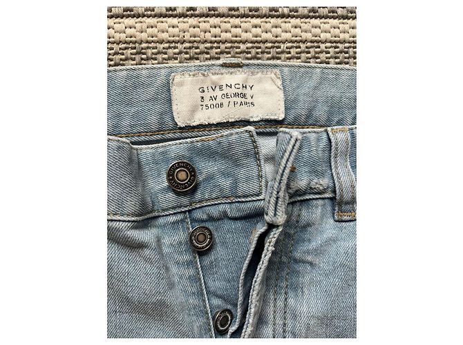 Jeans Givenchy Slim Fit Blu Lavato Uomo, Taglia 42 Blu chiaro - vista 10