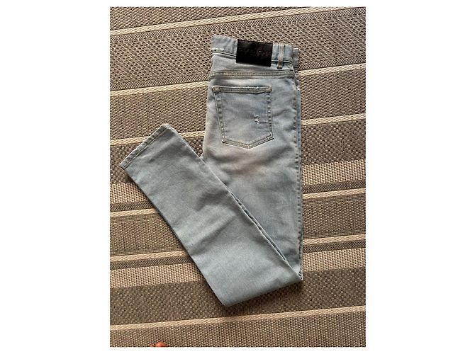 Jeans Givenchy Slim Fit Blu Lavato Uomo, Taglia 42 Blu chiaro - vista 2