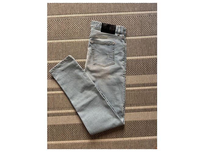 Jeans Givenchy Slim Fit Blu Lavato Uomo, Taglia 42 Blu chiaro - vista 3