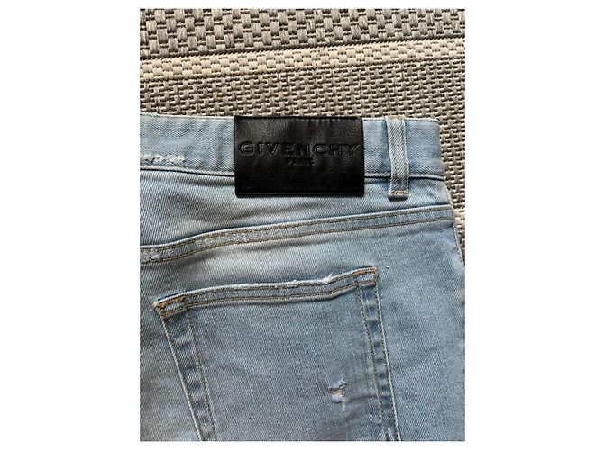 Jeans Givenchy Slim Fit Blu Lavato Uomo, Taglia 42 Blu chiaro - vista 7