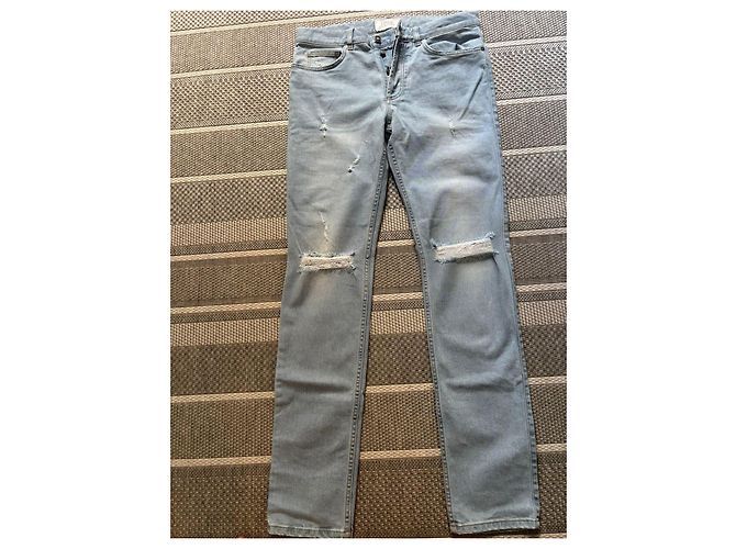 Jeans Givenchy Slim Fit Blu Lavato Uomo, Taglia 42 Blu chiaro - vista 8