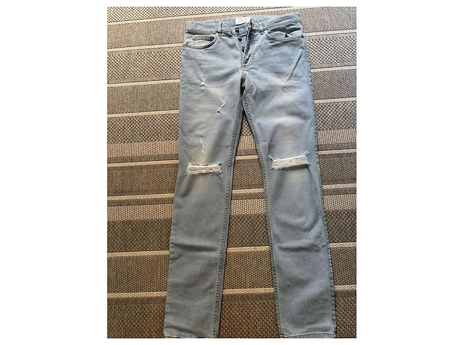 Jeans Givenchy Slim Fit Blu Lavato Uomo, Taglia 42 Blu chiaro - vista 9