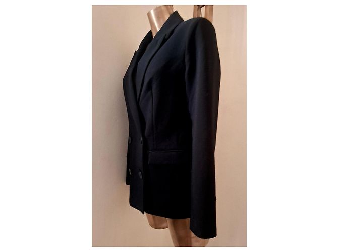 Autre Marque Amisu Black Double-breasted Oversized Blazer IT40 - view 7