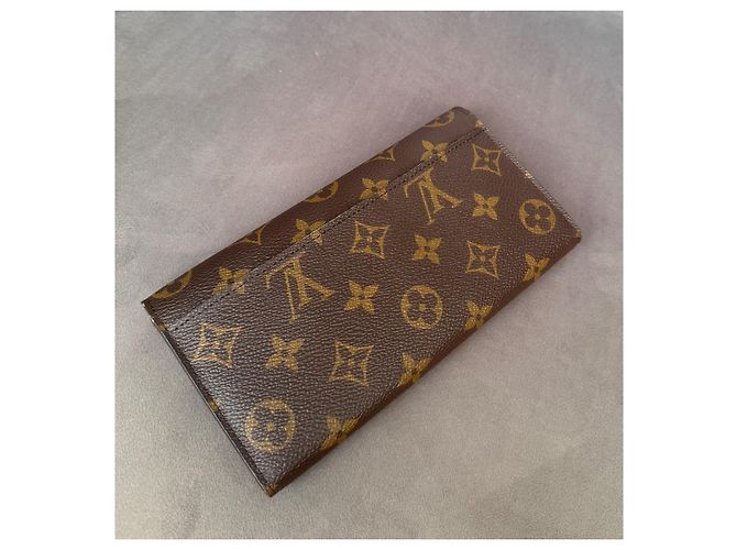Louis Vuitton Cartera Sarah Monogram Canvas Castaño - vista 4
