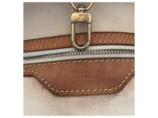 Borsa Louis Vuitton Neverfull MM Damier Azur Canvas Bianco Blu - vista 10
